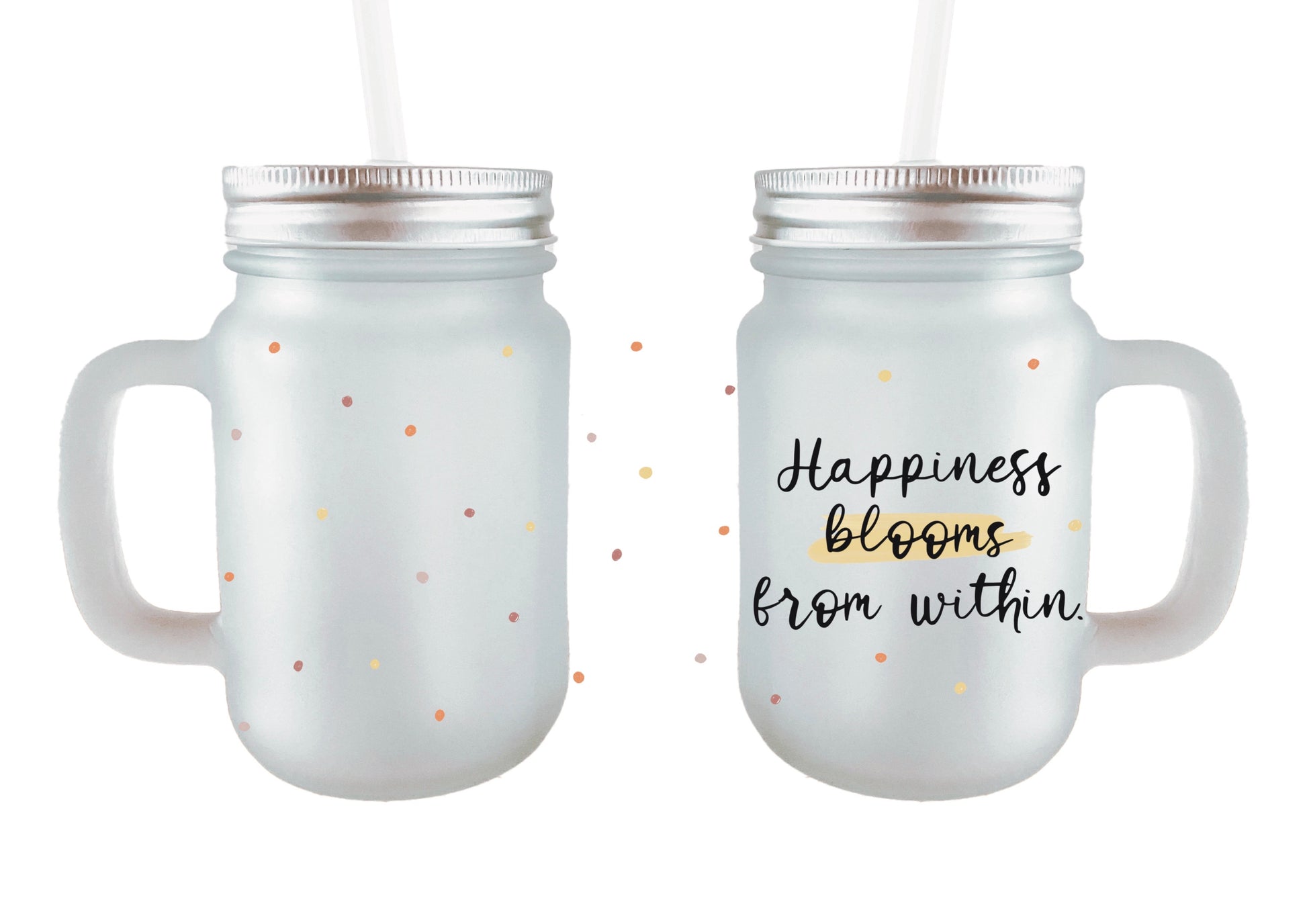 Henkelglas Sublimation, Sublimations-Datei Happiness