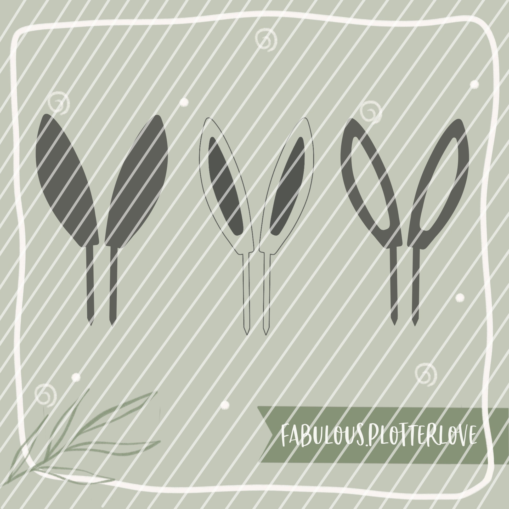 Jana Köter von FabulousPlotterlove Lasercut Datei für Ostern. Lasercut Datei Cake Hopper, Lasercut Datei Blumenstecker
