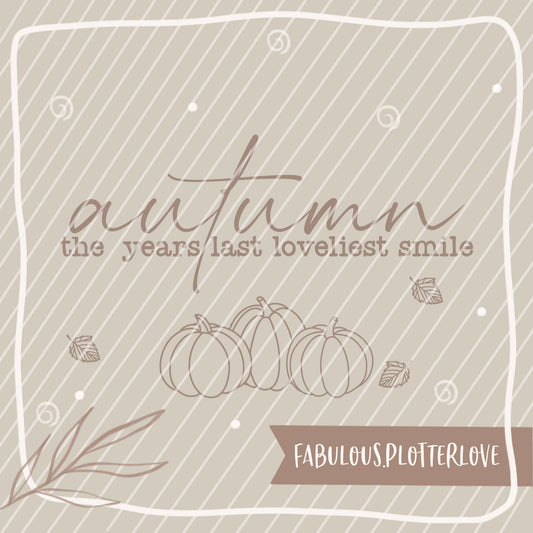 Plotterdatei autumn smile, Herbst, Plotterdatei Herbst, Kürbis, Laub