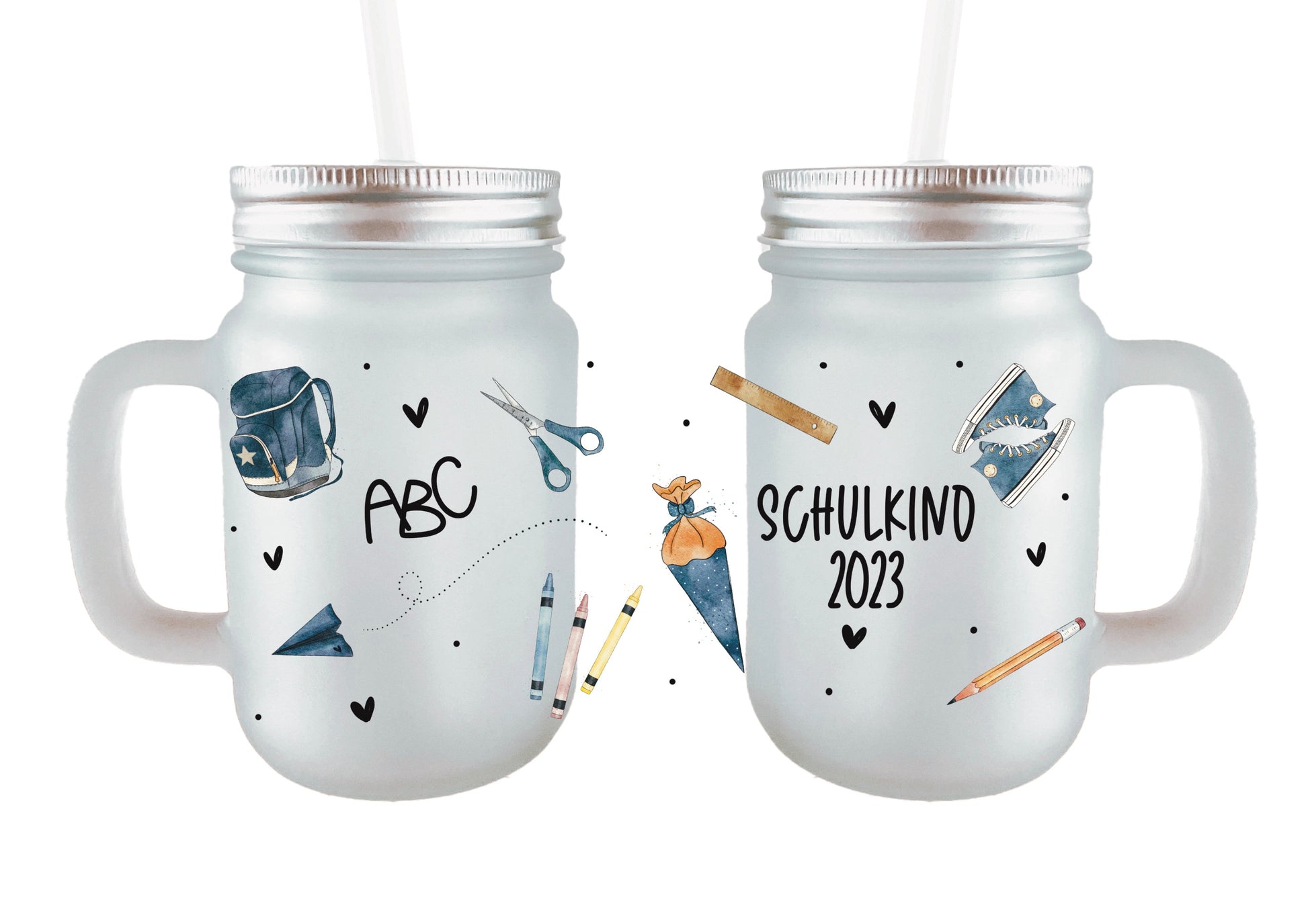 Sublimationsdatei Schulkind, Tasse Schulkind, Geschenk zur Einschulung, Henkelgläser